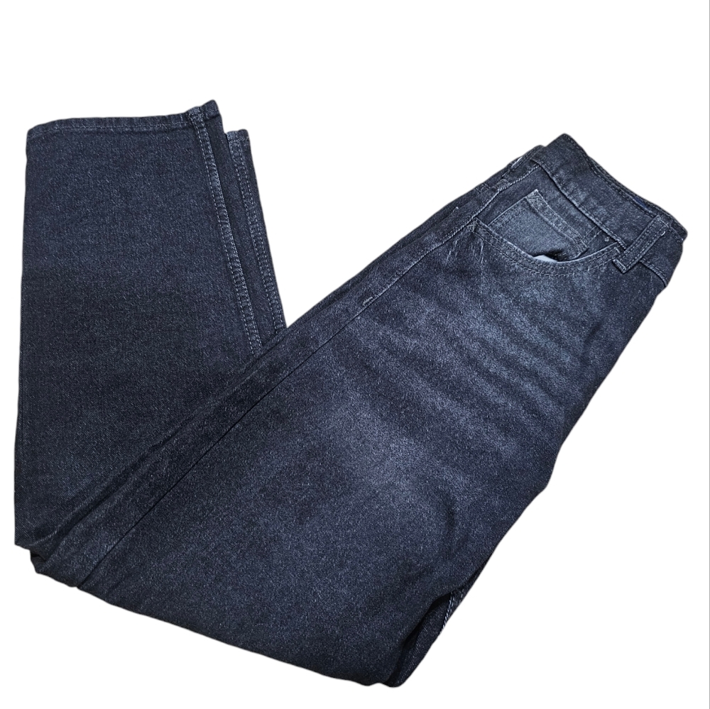Wrangler Black Wash Denim Size‎ 14 Slim Loose Fit